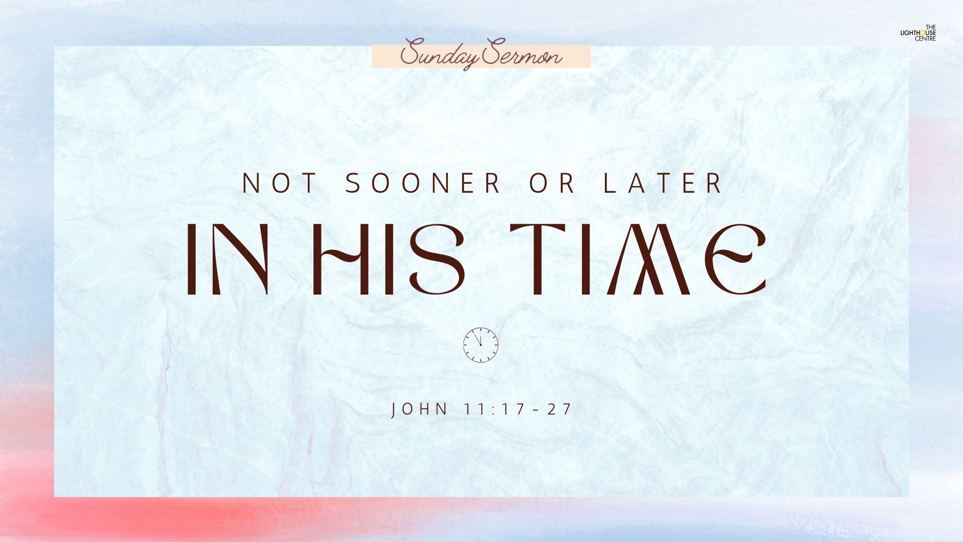 the great exchange sermon - at the lighthouse centre