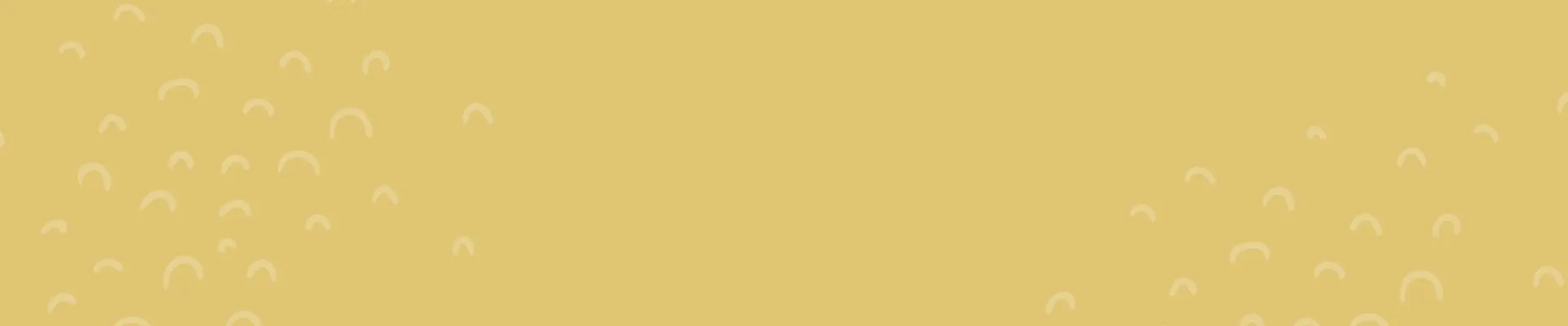 Pale cream arch shapes scattered across a mustard yellow background, forming a simple decorative pattern.