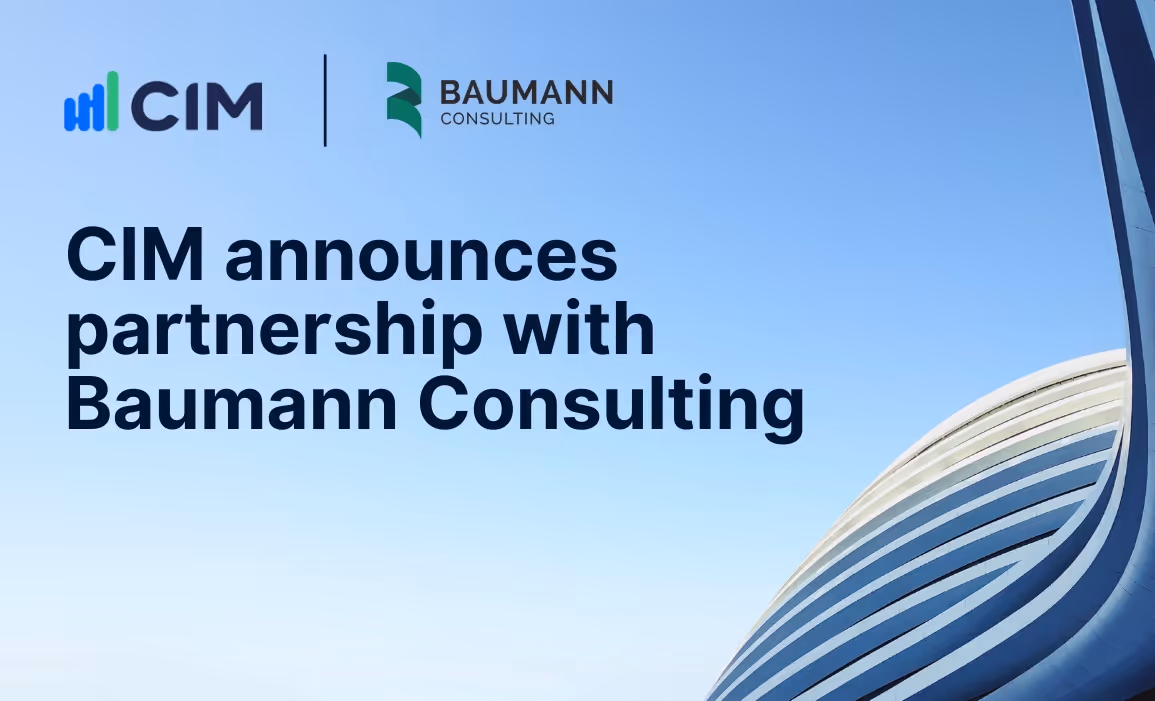 CIM announces partnership with Baumann Consulting