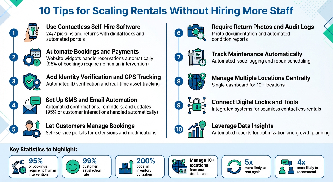 10 Strategies to Scale Rental Business Without Hiring Staff