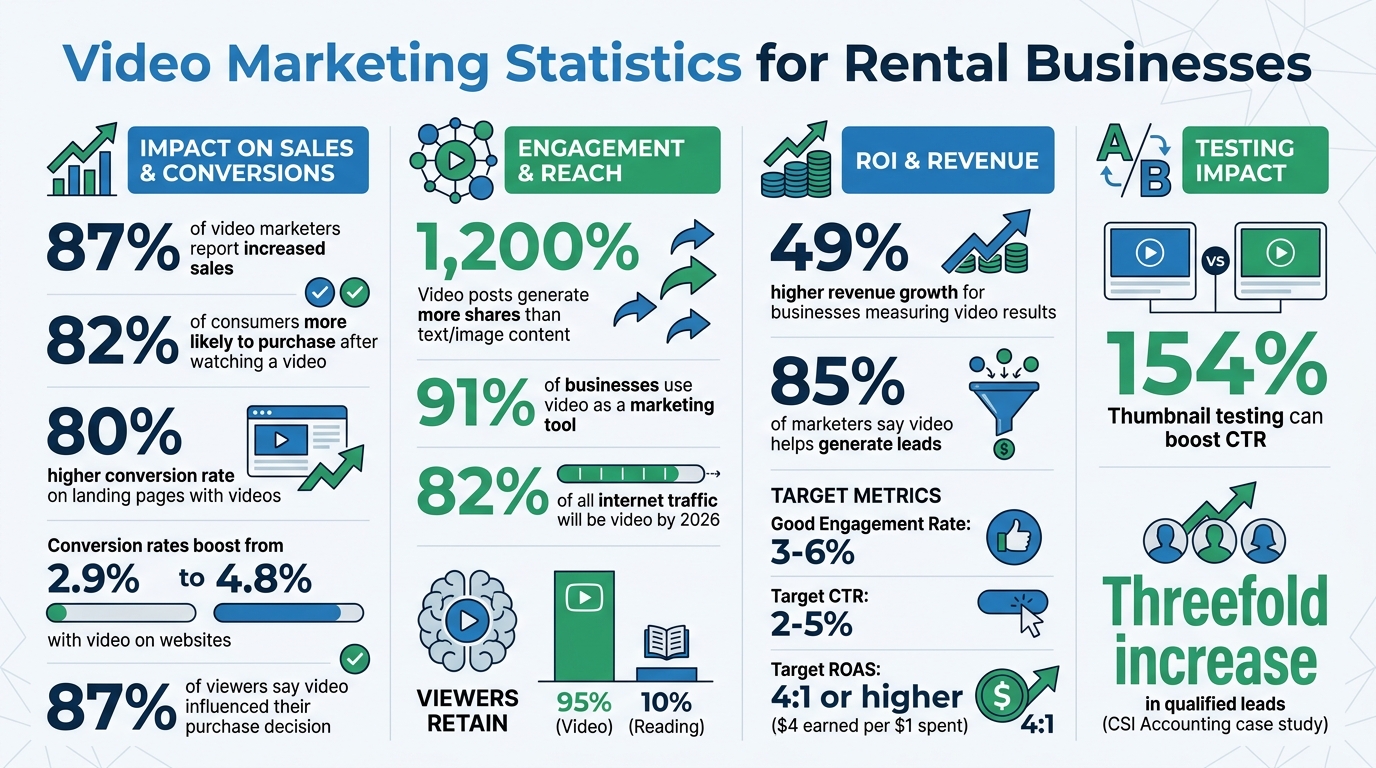 Video Marketing Statistics and Impact for Rental Businesses