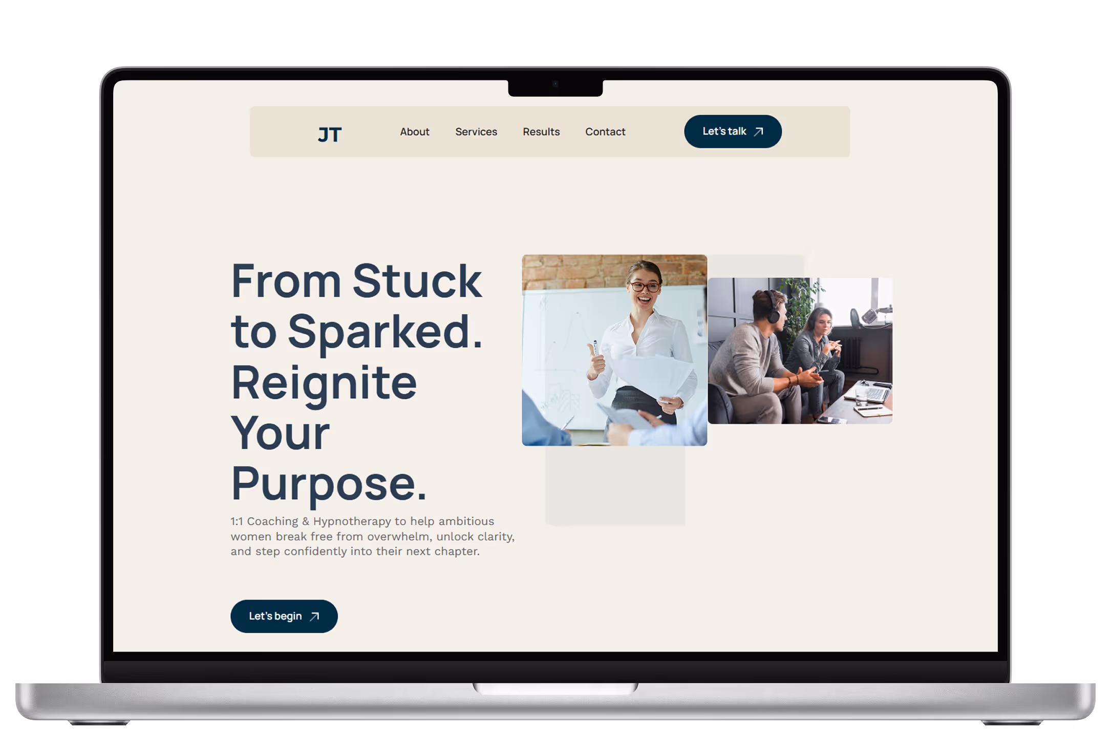 website on macbook 16 pro