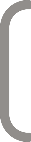 Large gray left curly bracket symbol on a white background.