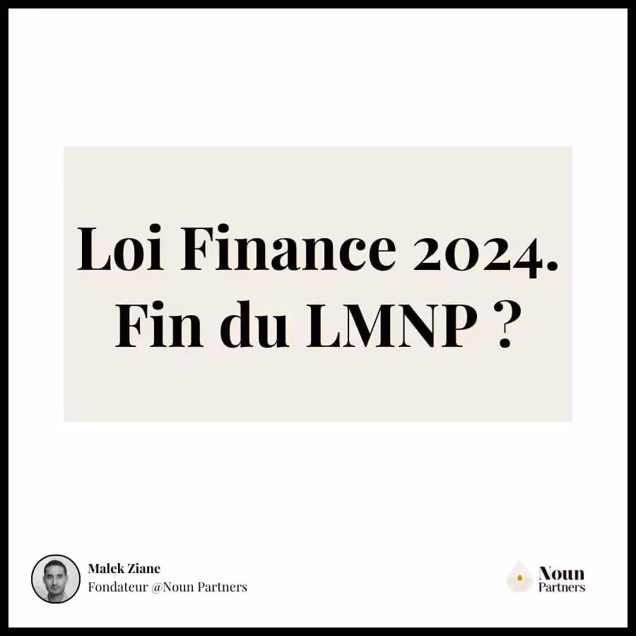 Loi de finances 2024 : fin du LMNP ?