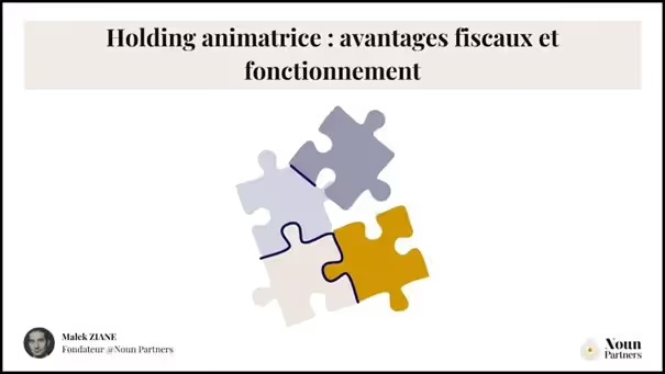 Holding animatrice : qualification du statut, preuves à constituer et avantages fiscaux