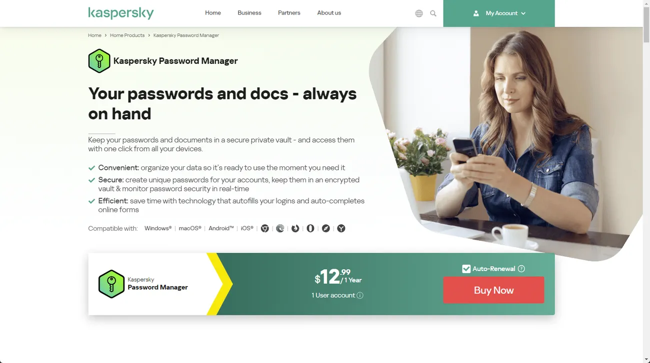 kaspersky password manager home page