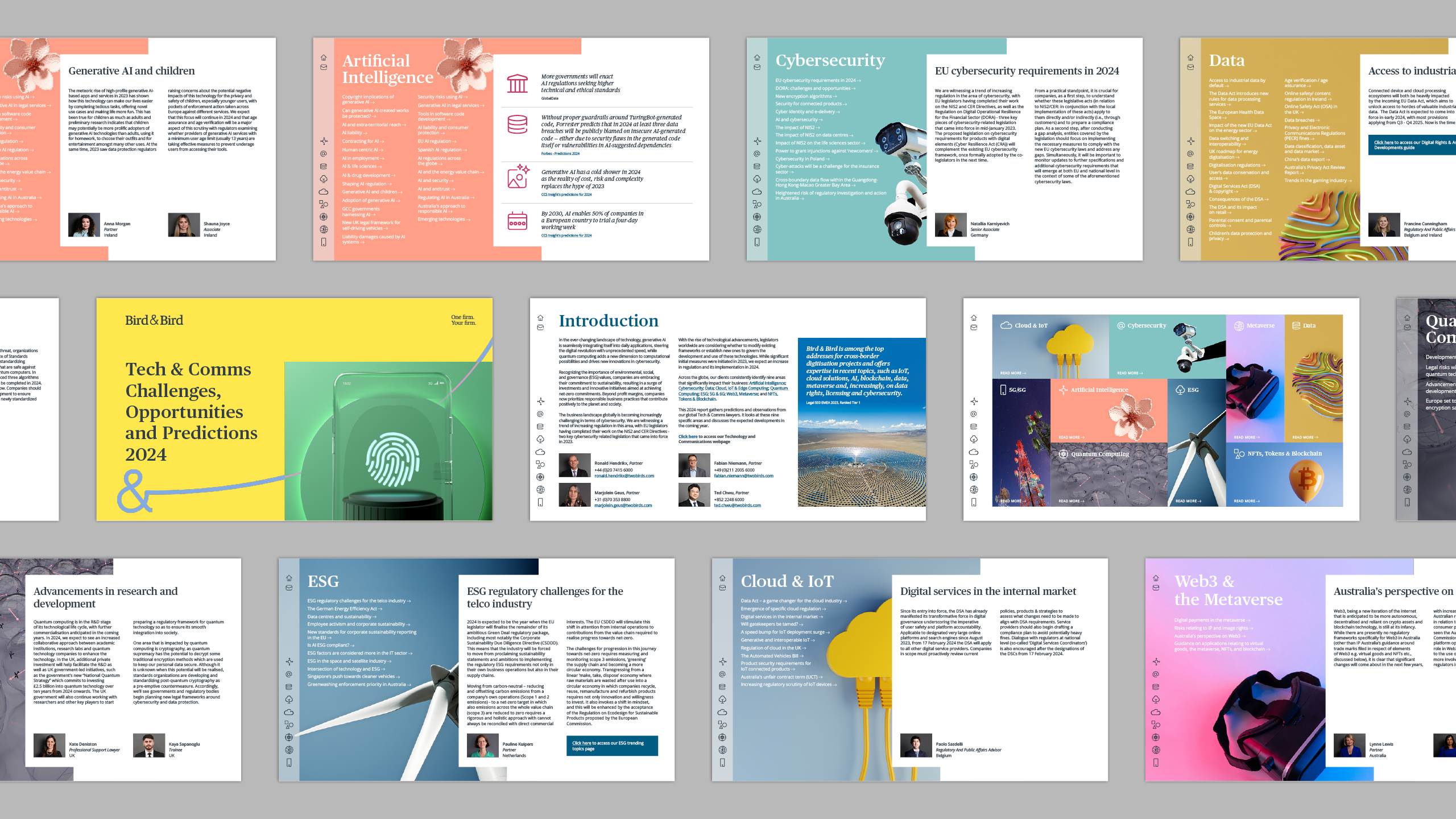 Bird & Bird Tech Predictions — editorial content layout