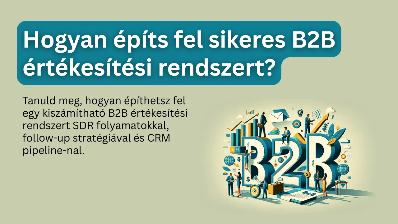 Hogyan építs fel sikeres B2B értékesítési rendszert?