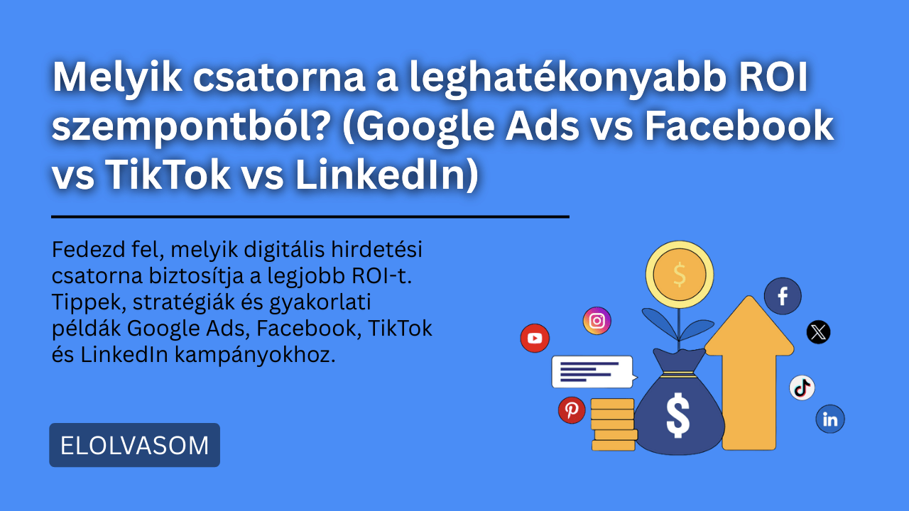 Melyik csatorna a leghatékonyabb ROI szempontból?