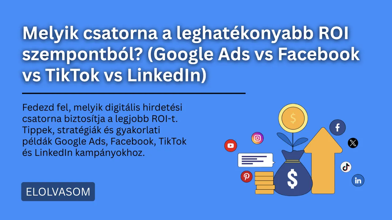Melyik csatorna a leghatékonyabb ROI szempontból?