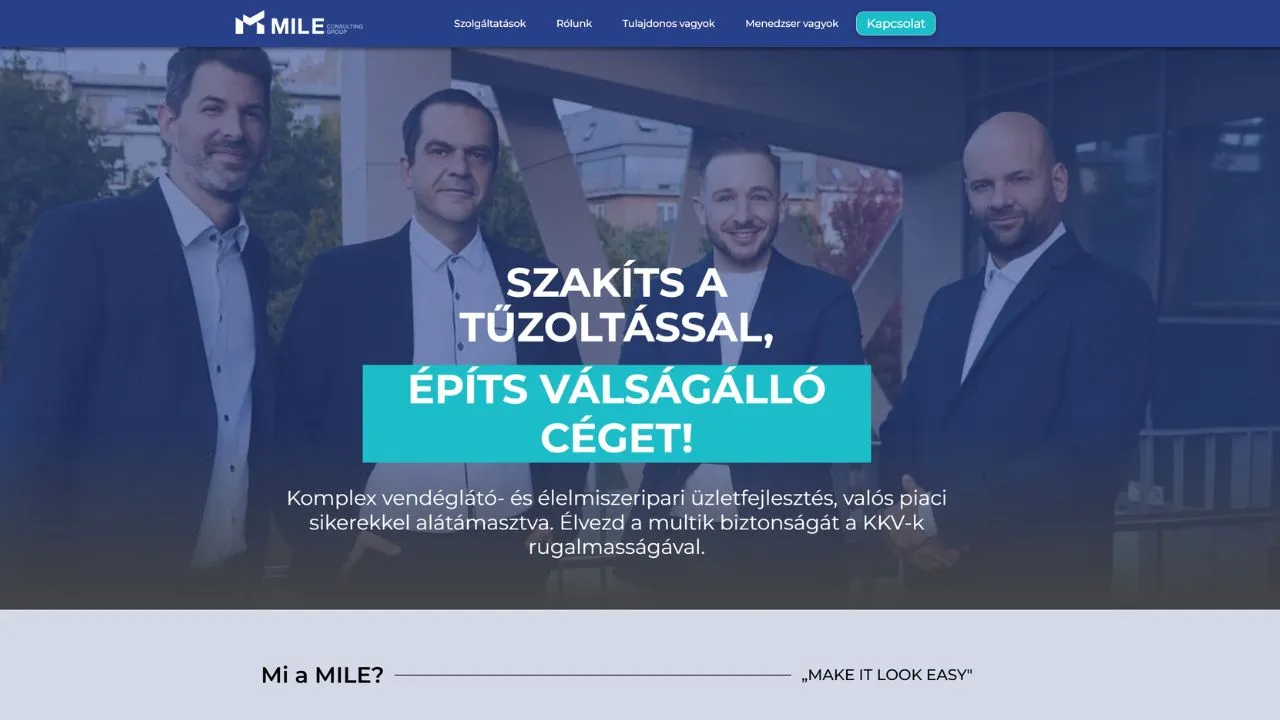 Webflow alapú, SEO- és GEO-optimalizált bemutatkozó oldal 