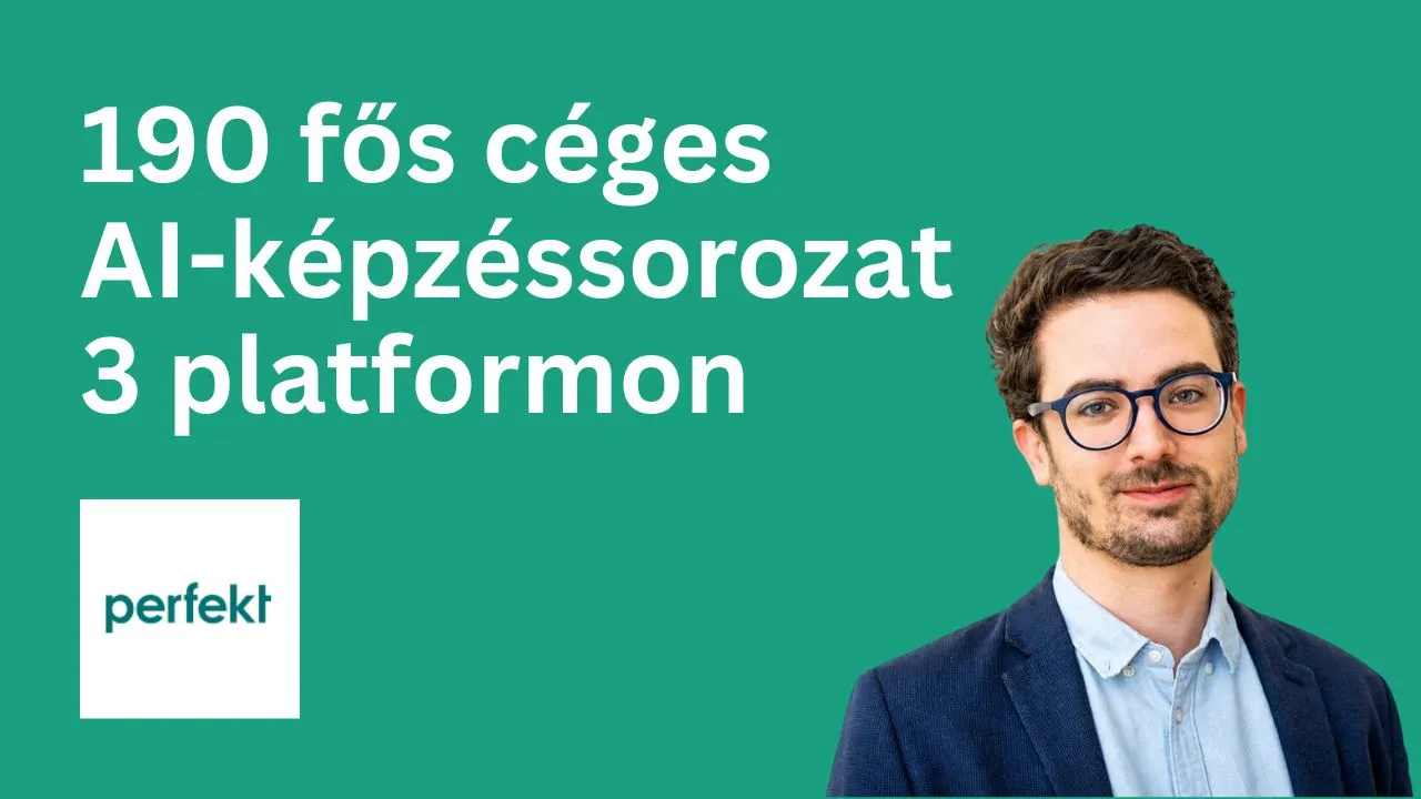 190 fős céges AI-képzéssorozat