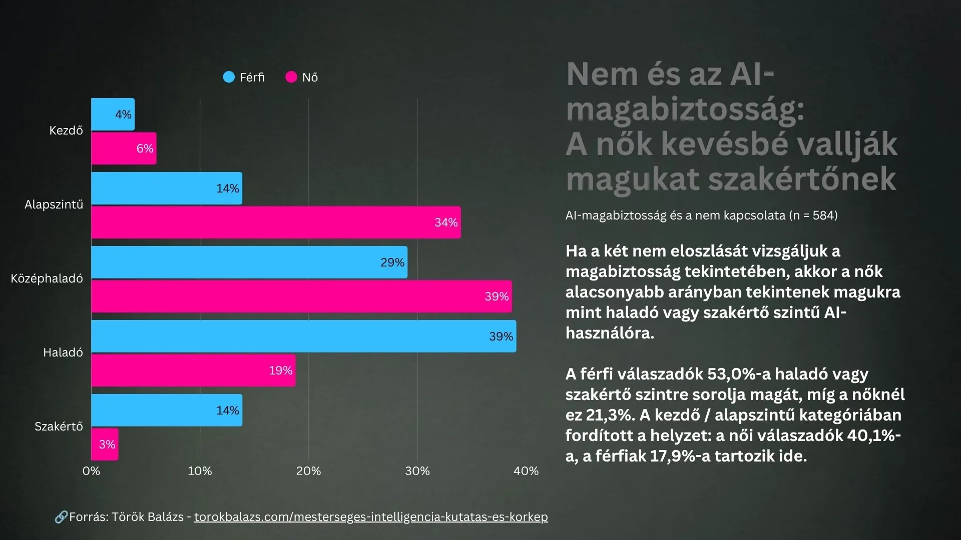 AI kutatás férfi női különbségek