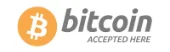 Hinweis, dass Bitcoin akzeptiert wird
