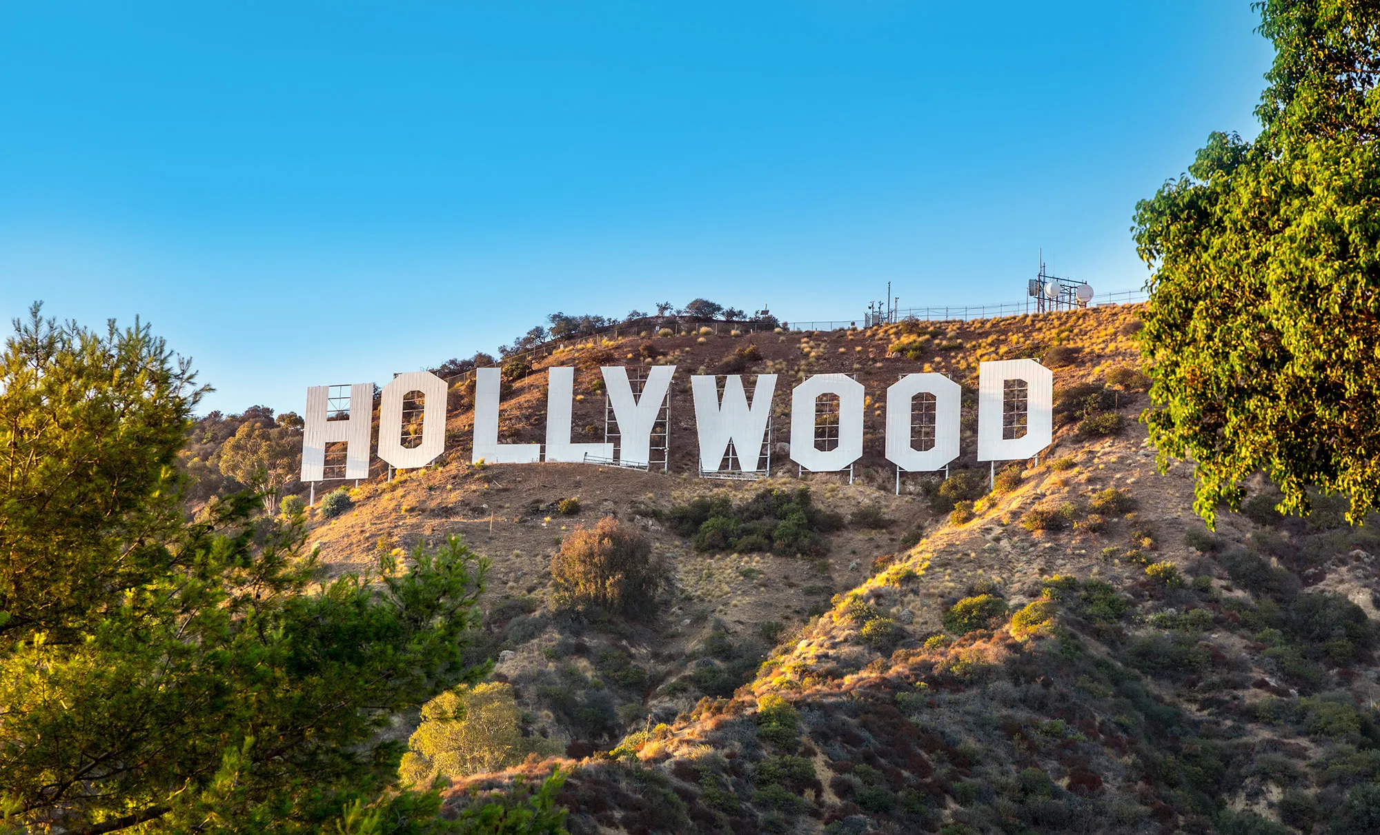 Hollywood-Schriftzug in den Hügeln von Los Angeles