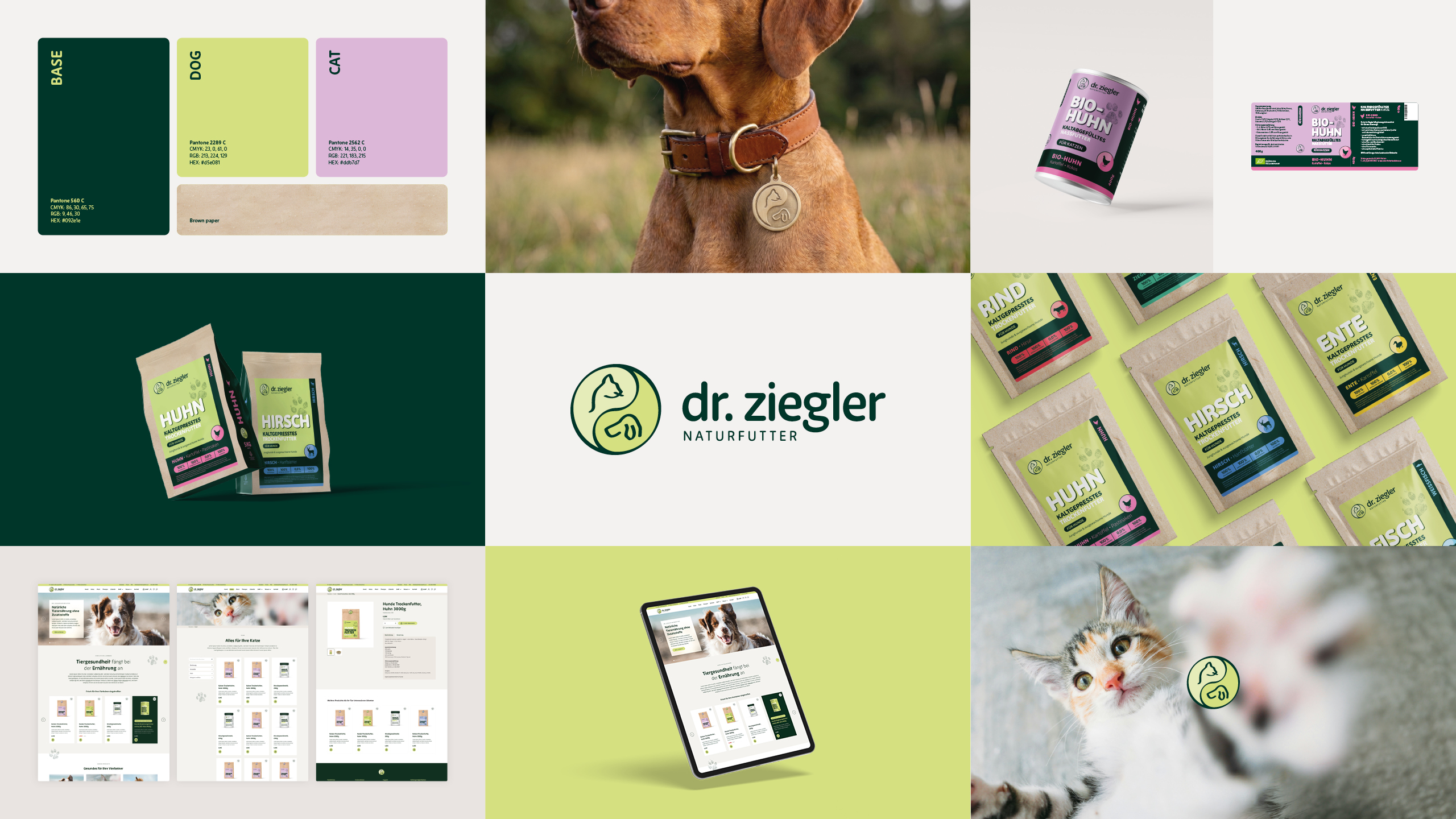 Neues Logo, Corporate Design und Branding für den Tierfutter Hersteller Dr. Ziegler Naturfutter