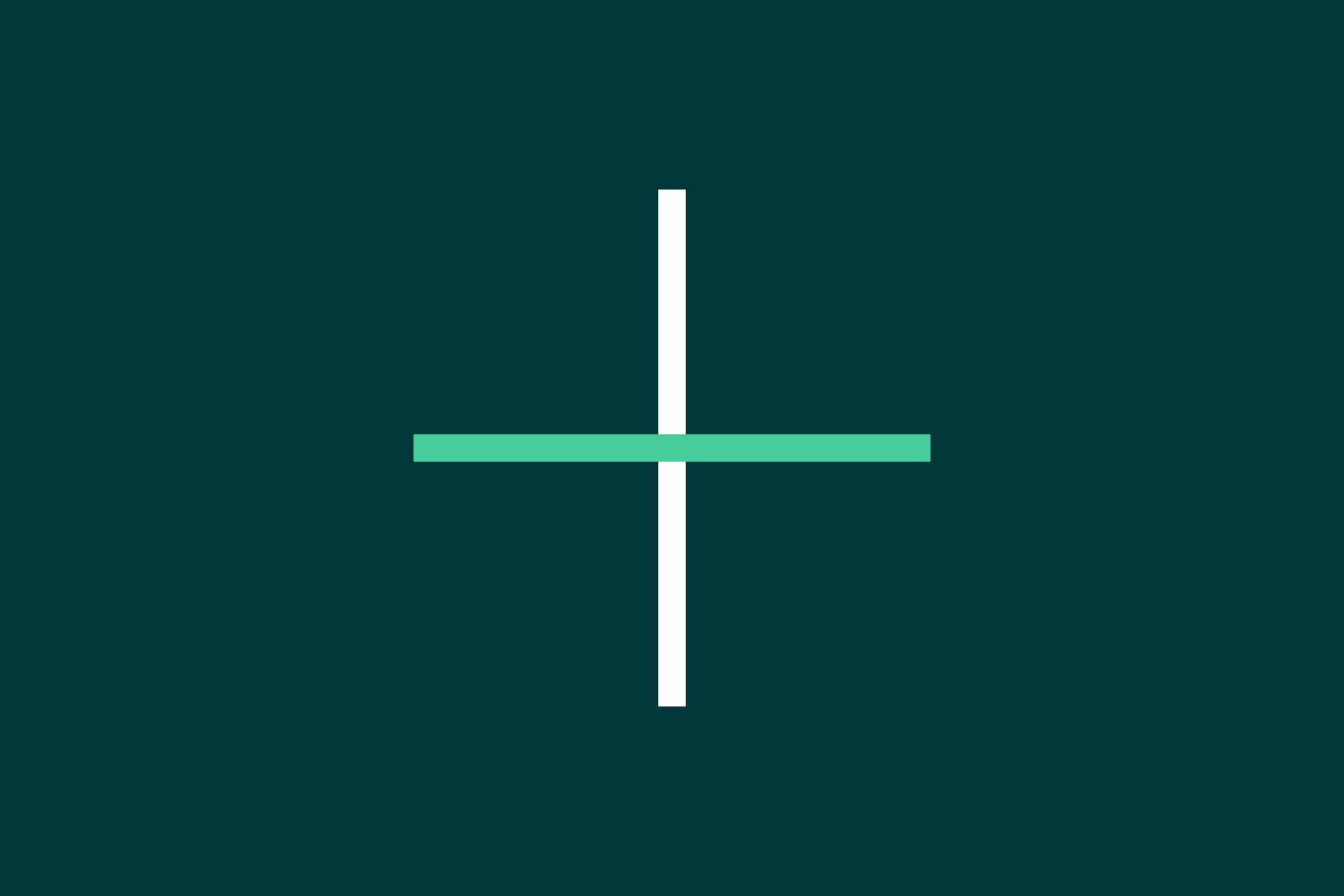 A green plus sign.