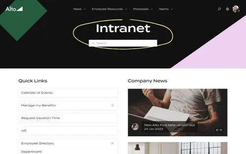 A Refined intranet site.
