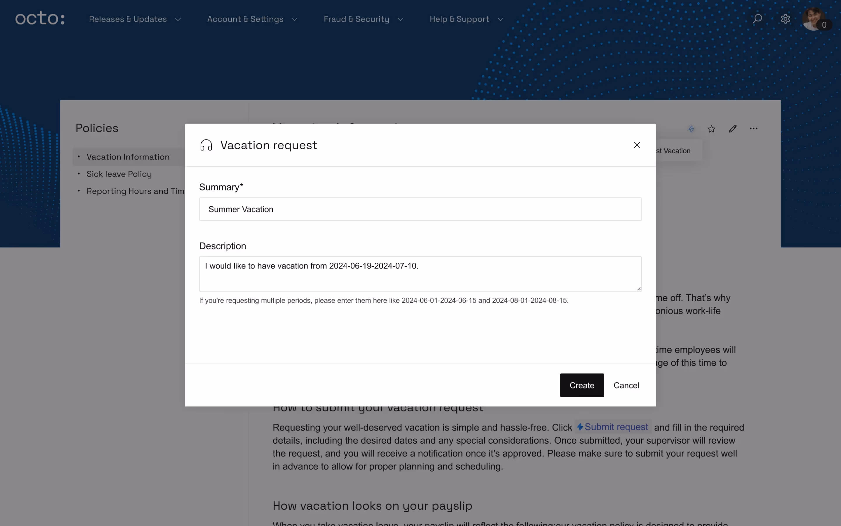 A visual showing a page embedded request.