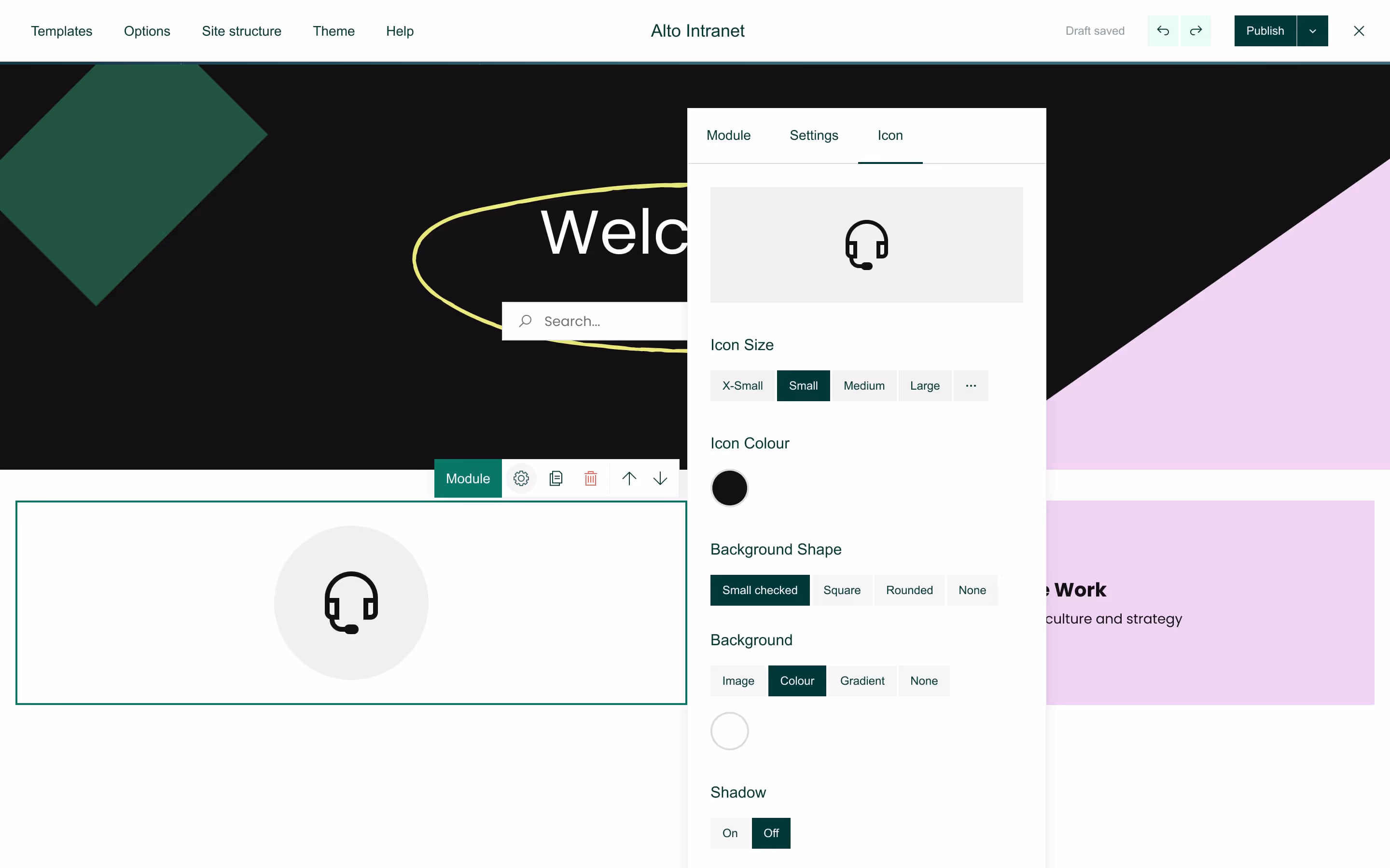 A visual showing how to customize icons in Refined.
