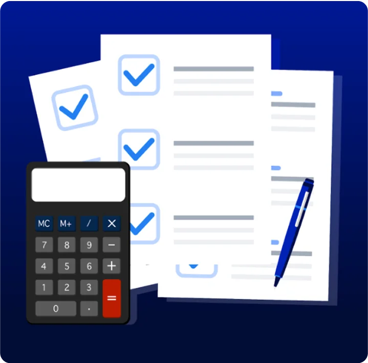 A person using a diminished value calculator