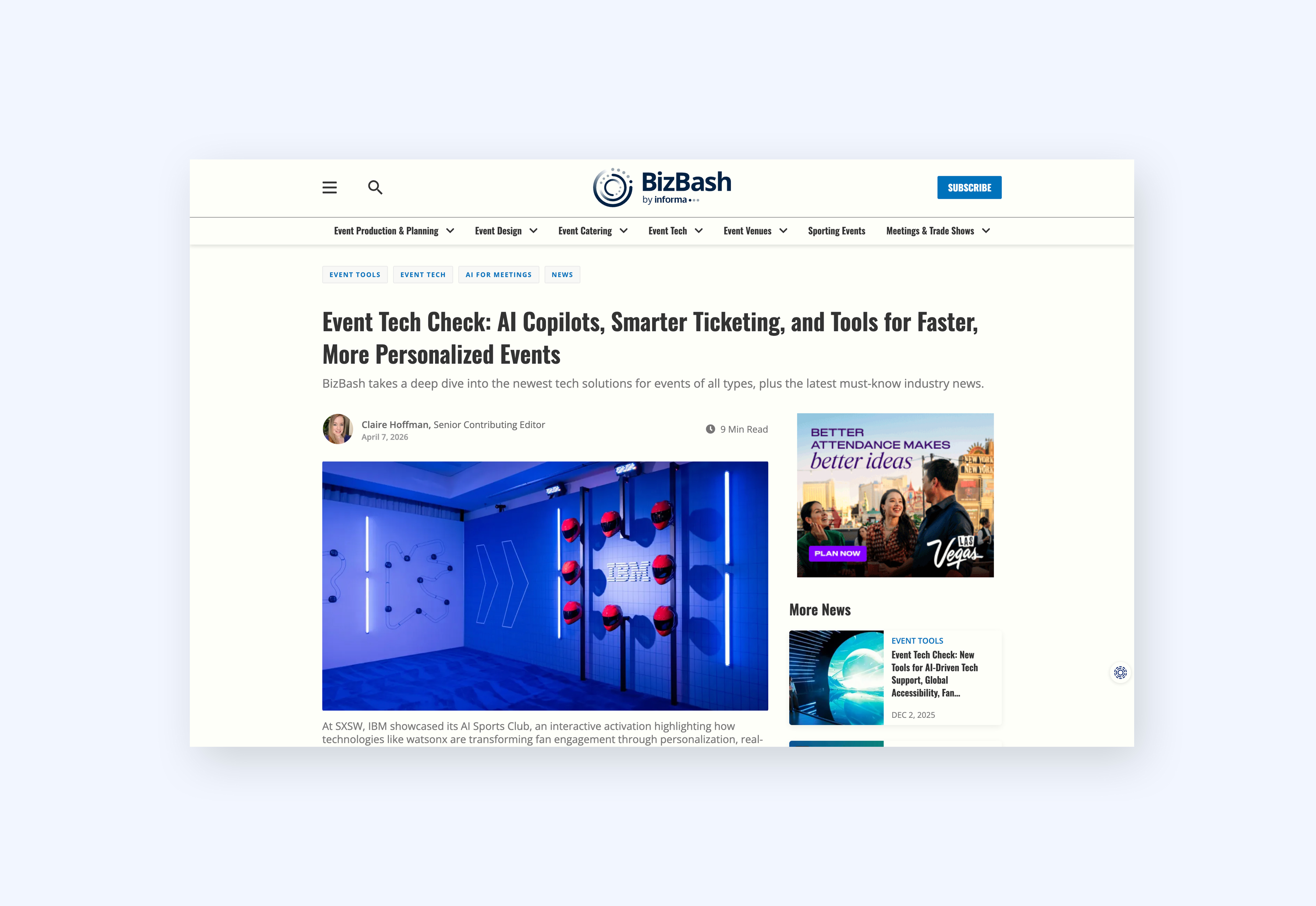 Eventflow featured in BizBash Event Tech Check (April)