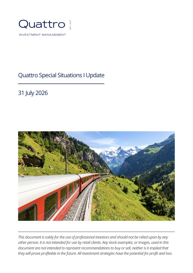 Quattro Special Situations I — Quarterly Update
