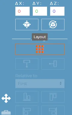 Arrange your components quickly with the layout tool