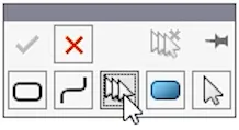 The SolidWorks selection manager is useful to help selecting different entities