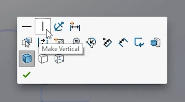 Utilising Quick Relations in SolidWorks can really speed up your sketching