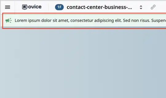 visual - feature notice bar
