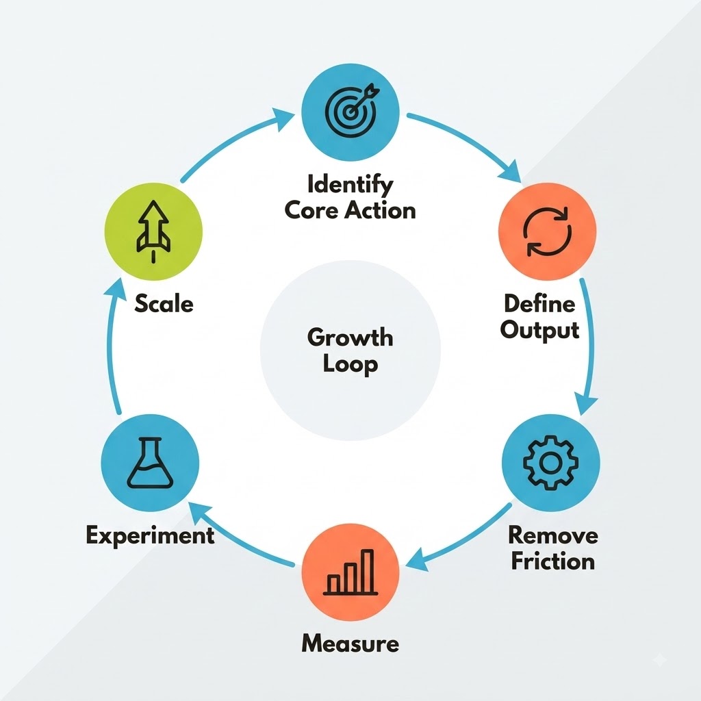 The 6-Step Growth Loop Cycle