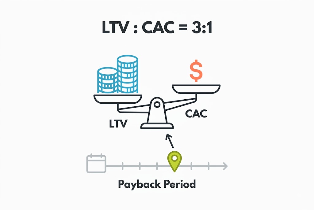 LTV:CAC Ratio & Payback Period