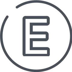 Vitamin E logo in grey