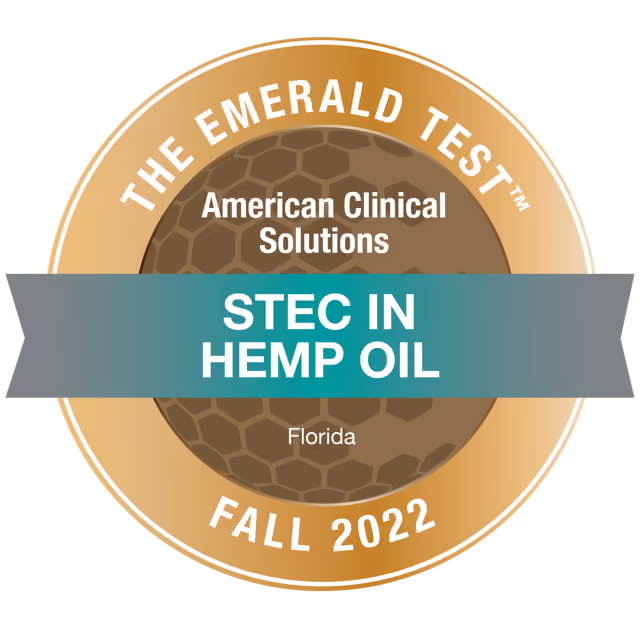 STEC in Hemp Oil