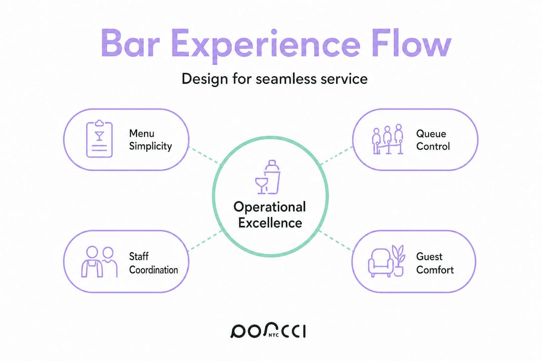 Hierarchy infographic on bar event design