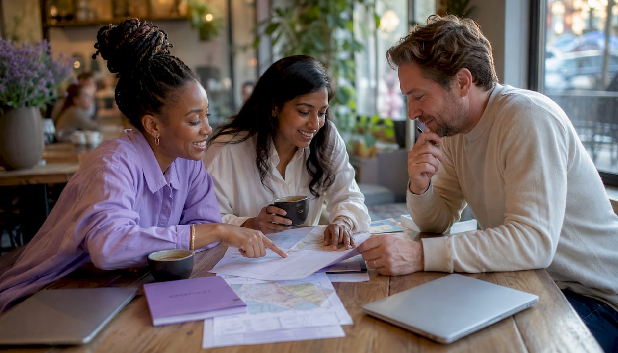Event planners discussing NYC permit hierarchy