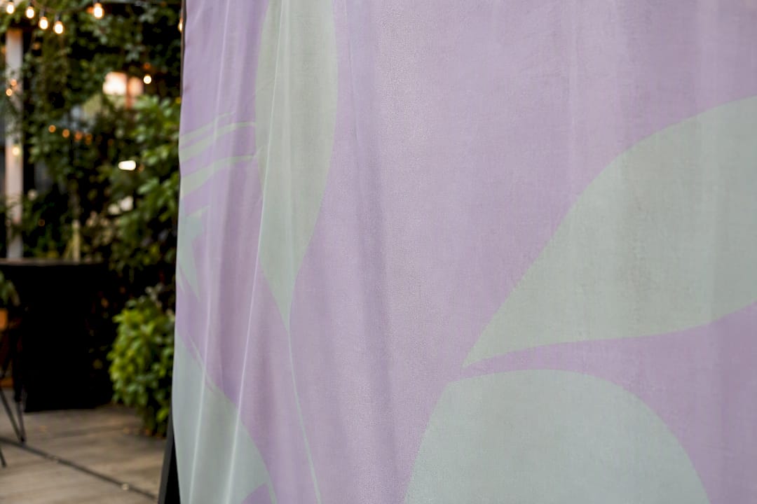 Matte fabric backdrop texture close-up