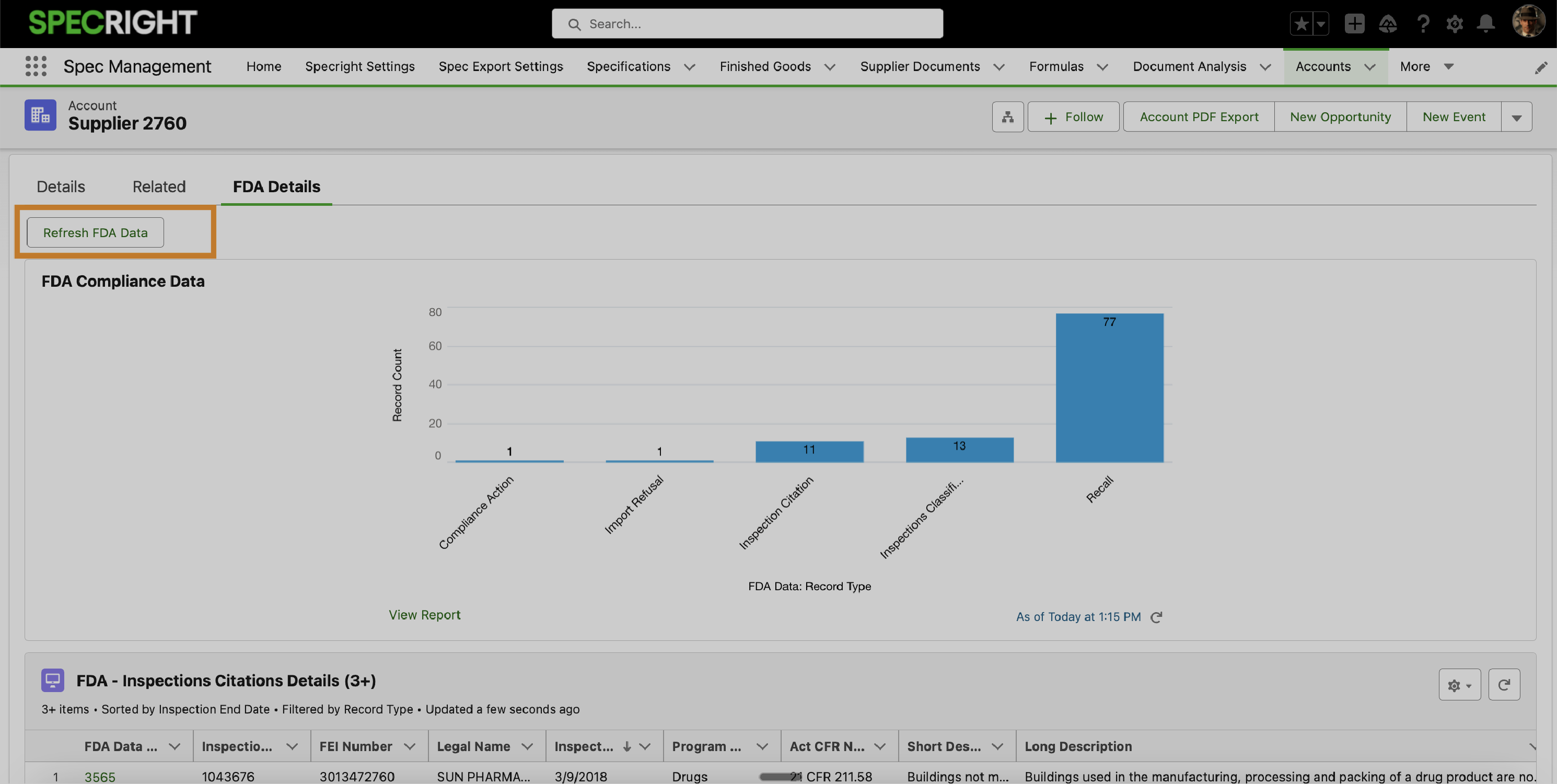 Specright Exchange, Bids Enhancements cover page