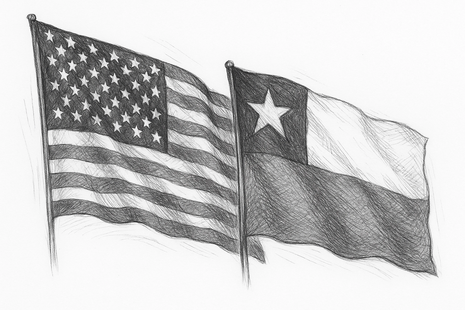 Imagen de la bandera de Chile y EE.UU.