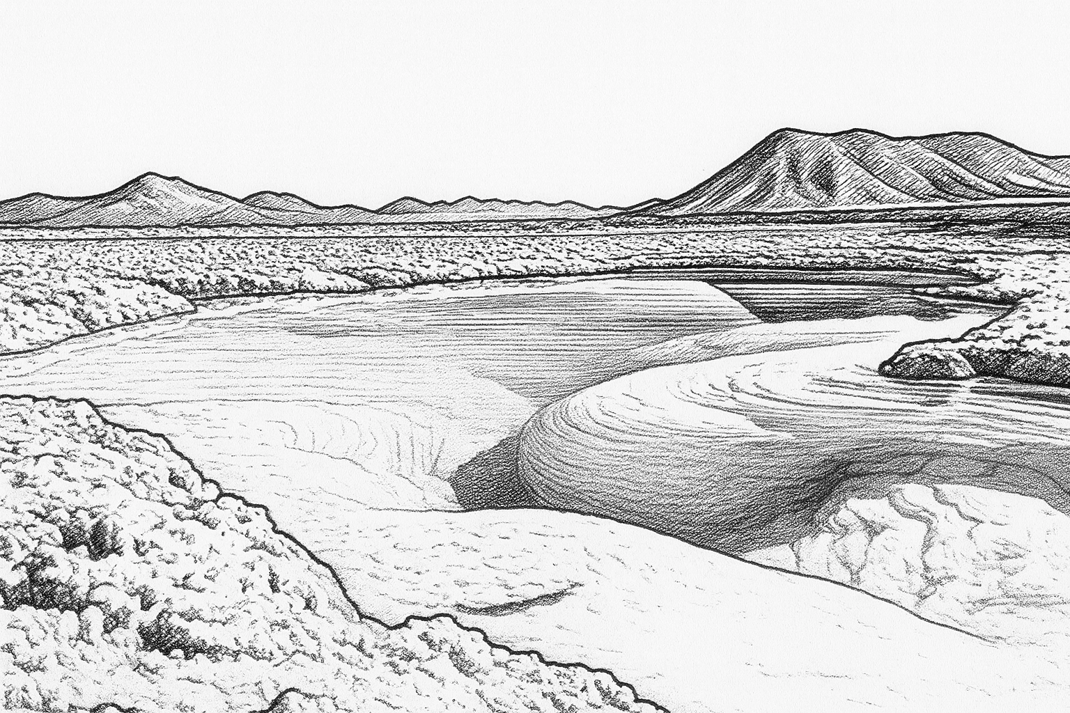 imagen de un paisaje del norte de chile