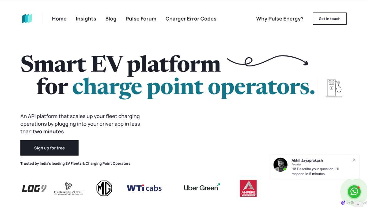 EV charging software
