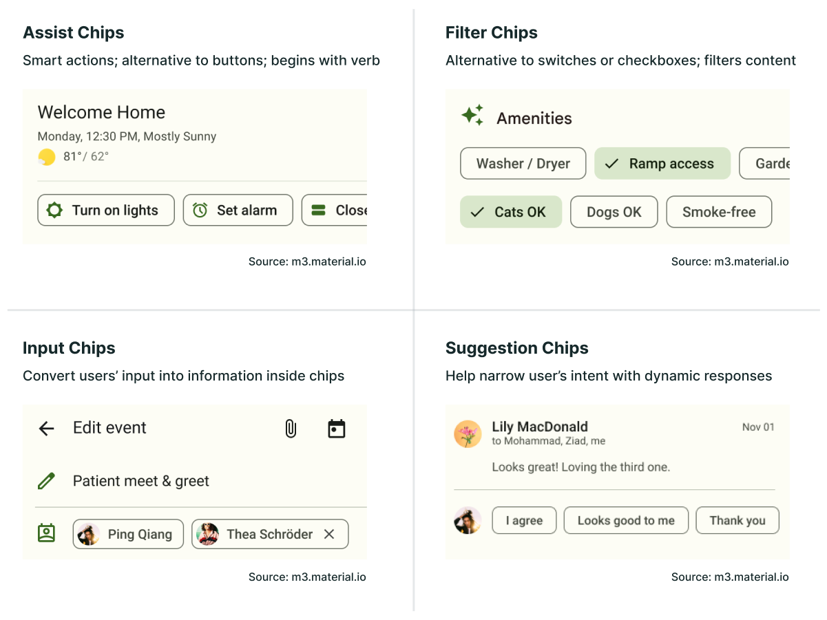 material design chips