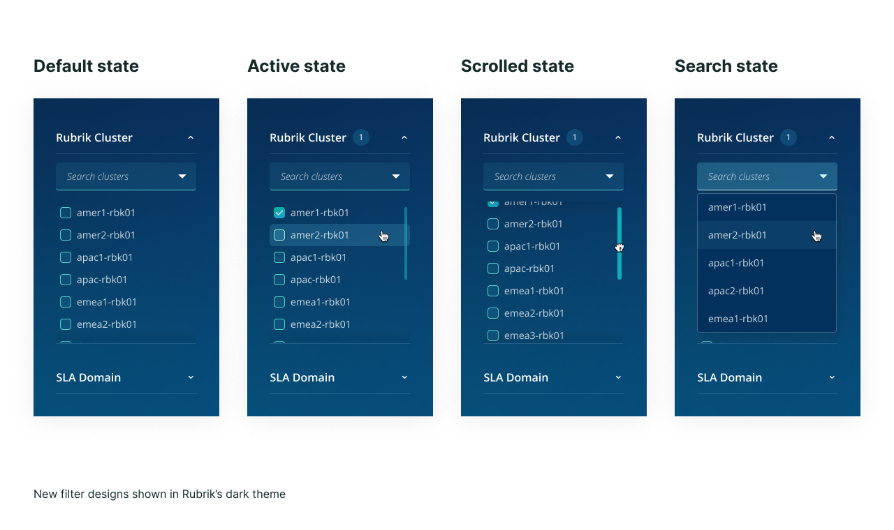 initial filters proposal