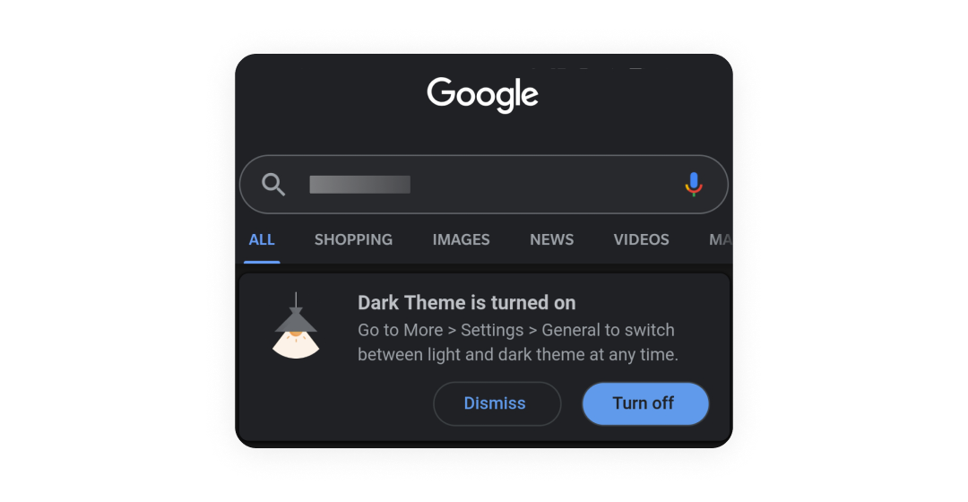 google dark mode