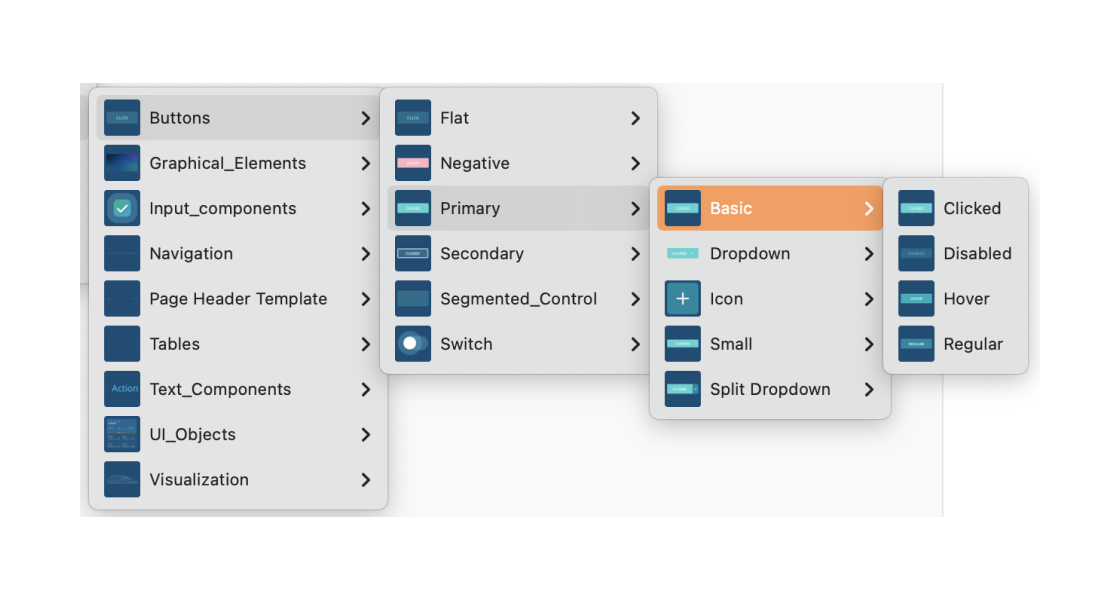 sketch dropdown menus