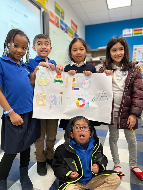 Ms. Reeves, is mixing art with language learning.