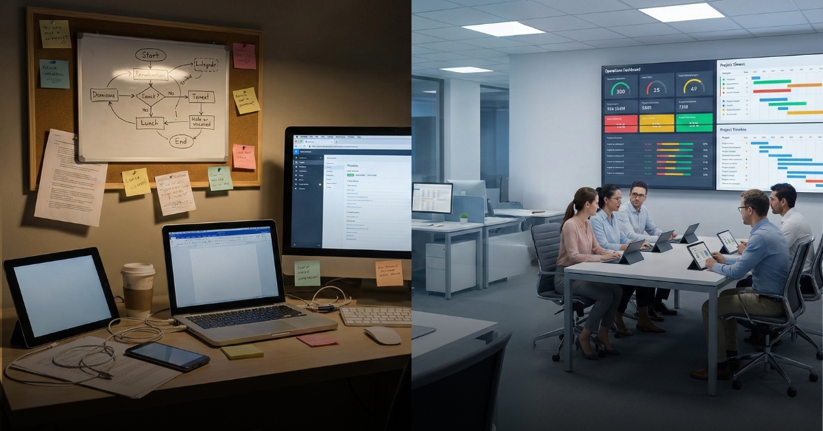 TRANSFORM Solutions blog thumbnail showcasing insights on outsourcing, AI automation, digital transformation, and business process trends.