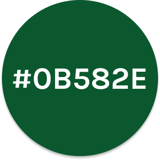 primary color of the platform #0B582E