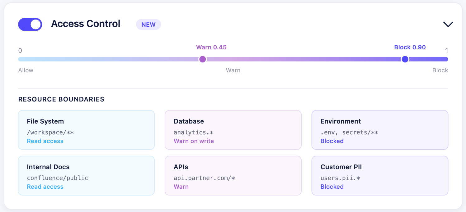 Access Control - Runtime enforcement Holistic AI